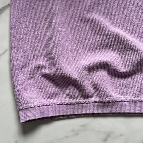 Nash Collection Ribbed Lilac sweatshirt Sz YXL Sporty casual Academia Festival - Picture 11 of 11
